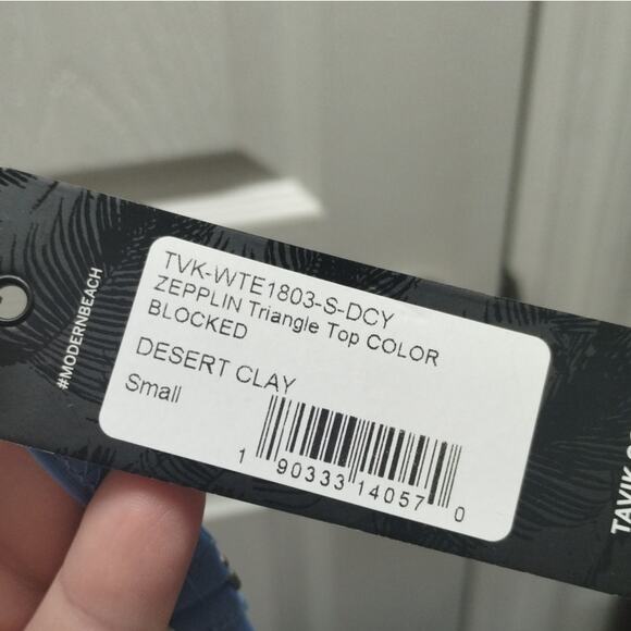 Tavik NWT Size Small Zepplin Swimsuit Separates Desert Clay Bikini TOP Only - Picture 6 of 6